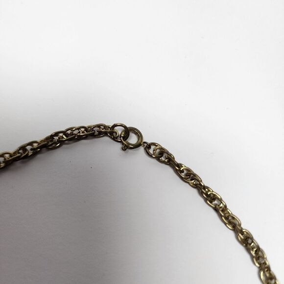 Vintage 1990s Caesars Palace Gold Coin Medallion Pendant Necklace - Picture 4 of 4